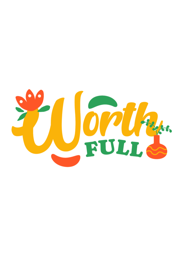 Worth Full - Doodle - Round Neck Half Sleeve T-Shirt - Women