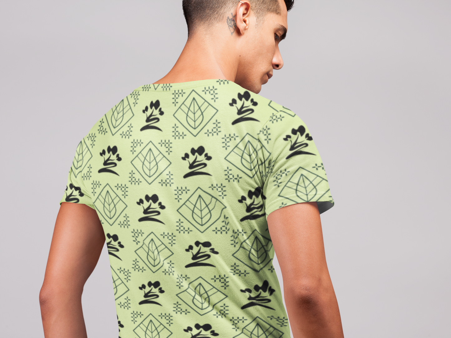 Botanical Leaves - All Over Printed Half Sleeve T-Shirt - Unisex