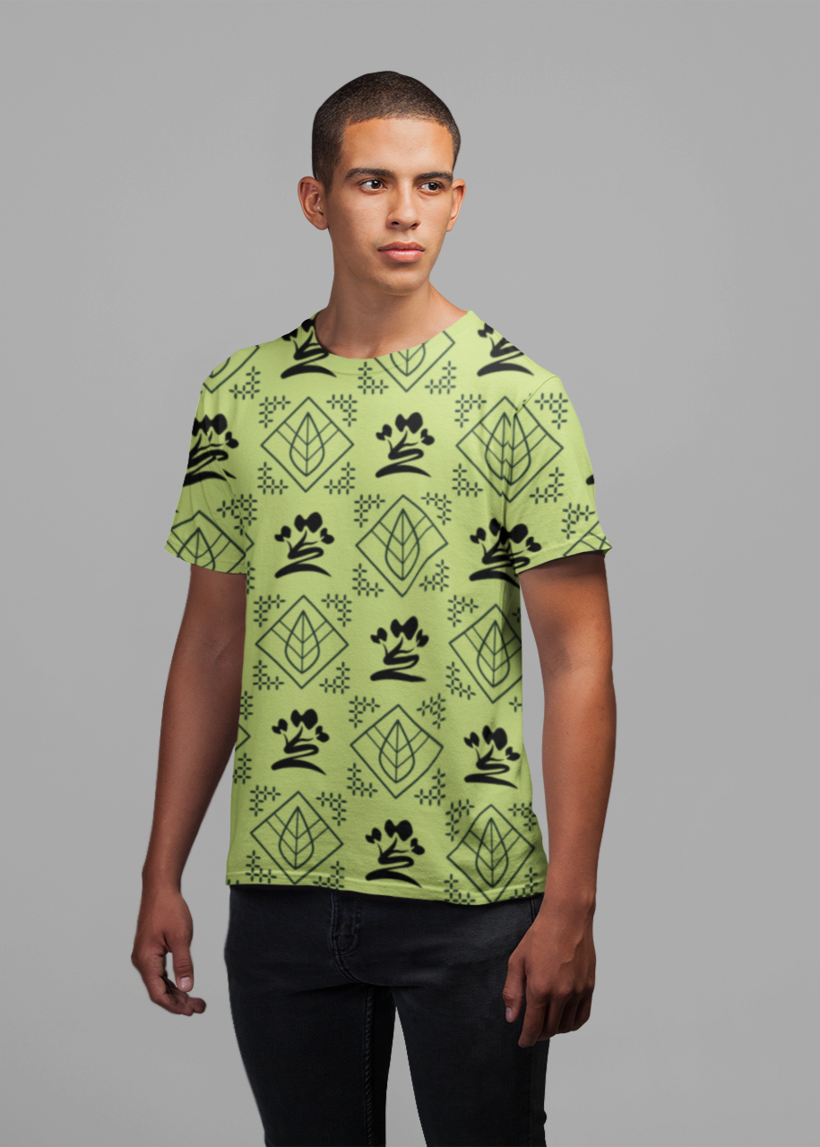 Botanical Leaves - All Over Printed Half Sleeve T-Shirt - Unisex
