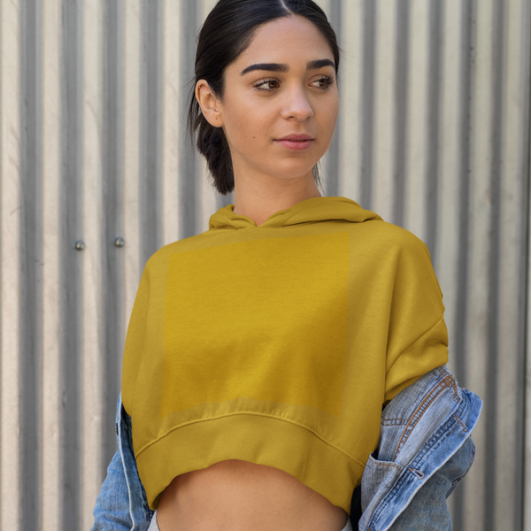 Women - Hooded Sweatshirts - Crop Top