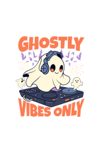Ghostly Vibes Only - Round Neck Half Sleeve T-Shirt - Men
