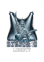 Rockstar Liberty - Round Neck Half Sleeve T-Shirt - Men