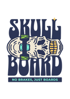 Skull Board - Skating - Round Neck Half Sleeve T-Shirt - Men