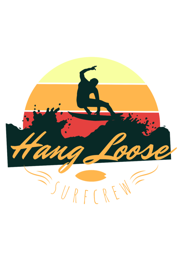 Hang Loose Surfcrew - Surfing - Round Neck Half Sleeve T-Shirt - Men