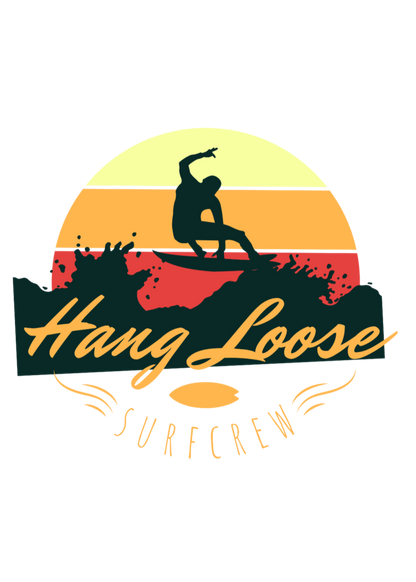 Hang Loose Surfcrew - Surfing - Round Neck Half Sleeve T-Shirt - Men