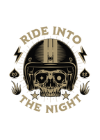 Ride Into The Night - Round Neck Half Sleeve T-Shirt - Men