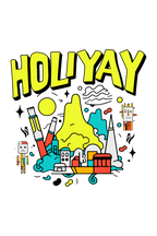 Holiyay - Doodle - Round Neck Half Sleeve T-Shirt - Men