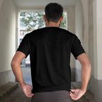 Younger Boys - Anime Graphic Men's Black T-Shirt