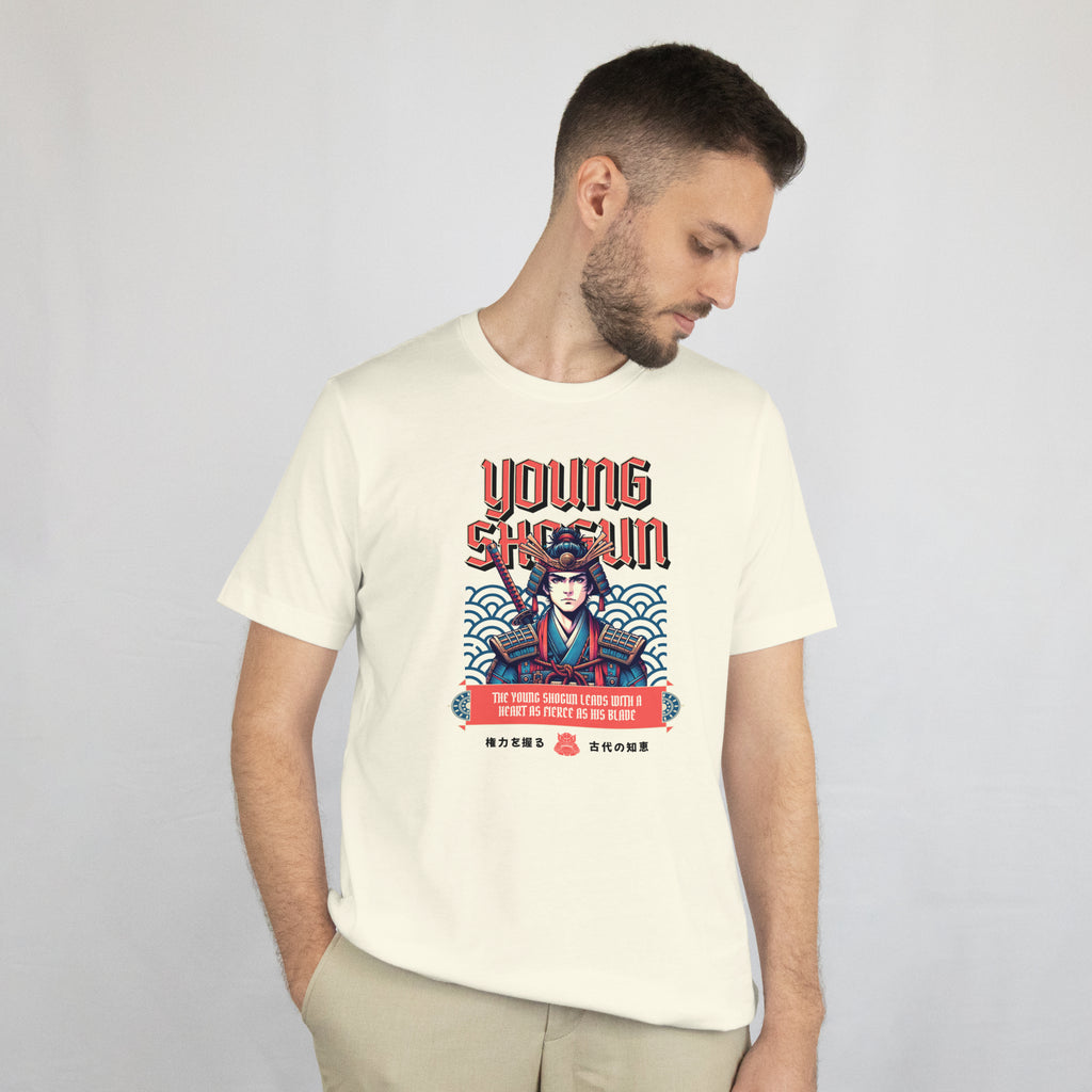 Young Shogun - Anime Graphic Men's Off White T-Shirt