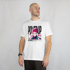 Power Up - Anime Graphic Men's White T-Shirt