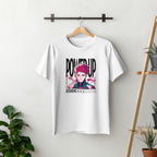 Power Up - Anime Graphic Men's White T-Shirt