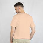 Connected with Eyes - Anime Graphic Men's Peach T-Shirt