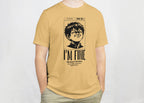 I'm Fine - Anime Graphic Men's Beige T-Shirt