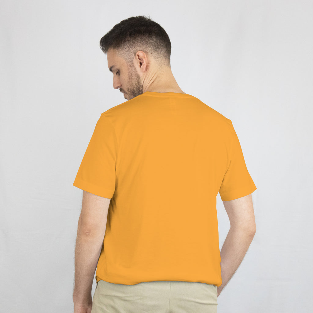 Distress Crash - Anime Graphic Men's Golden Yellow T-Shirt