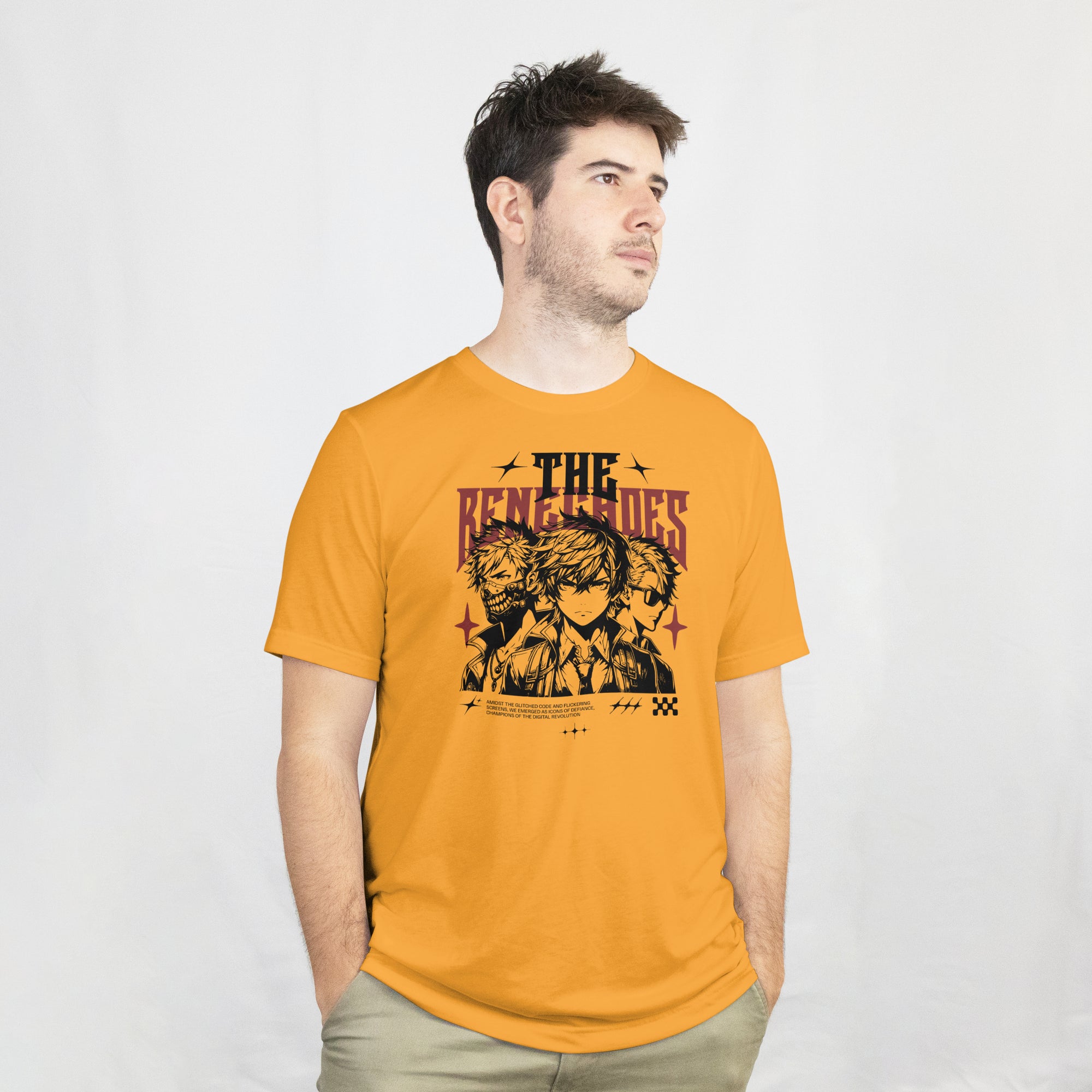 The Renegades - Anime Graphic Men's Golden Yellow T-Shirt