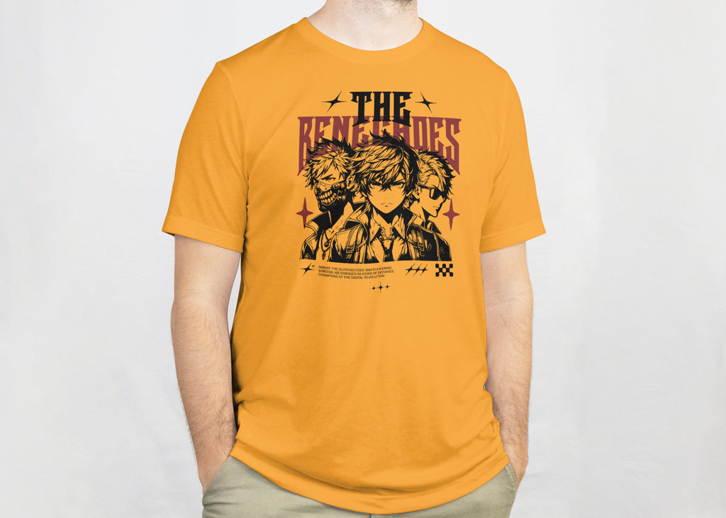 The Renegades - Anime Graphic Men's Golden Yellow T-Shirt