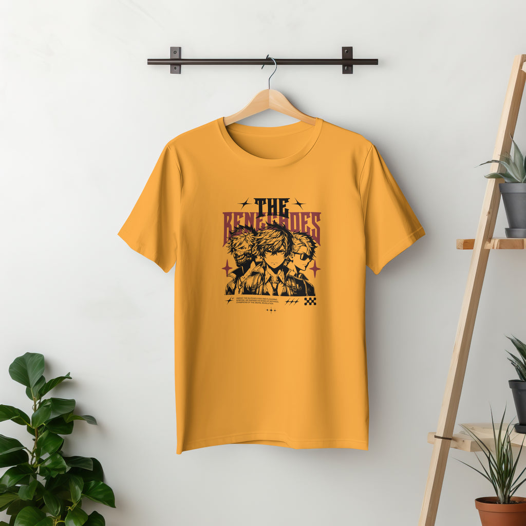 The Renegades - Anime Graphic Men's Golden Yellow T-Shirt