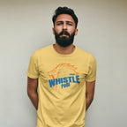 CSK - Whistle Podu - IPL - Round Neck Half Sleeve T-Shirt - Unisex
