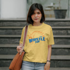 CSK - Whistle Podu - IPL - Round Neck Half Sleeve T-Shirt - Unisex
