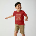 Christmas Magic Everywhere – Kids Unisex Red Holiday T-Shirt