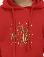 Joy to All - Kids Unisex Red Hoodie
