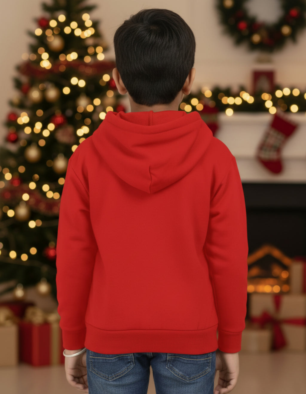 XMAS Ride - Kids Unisex Red Hoodie