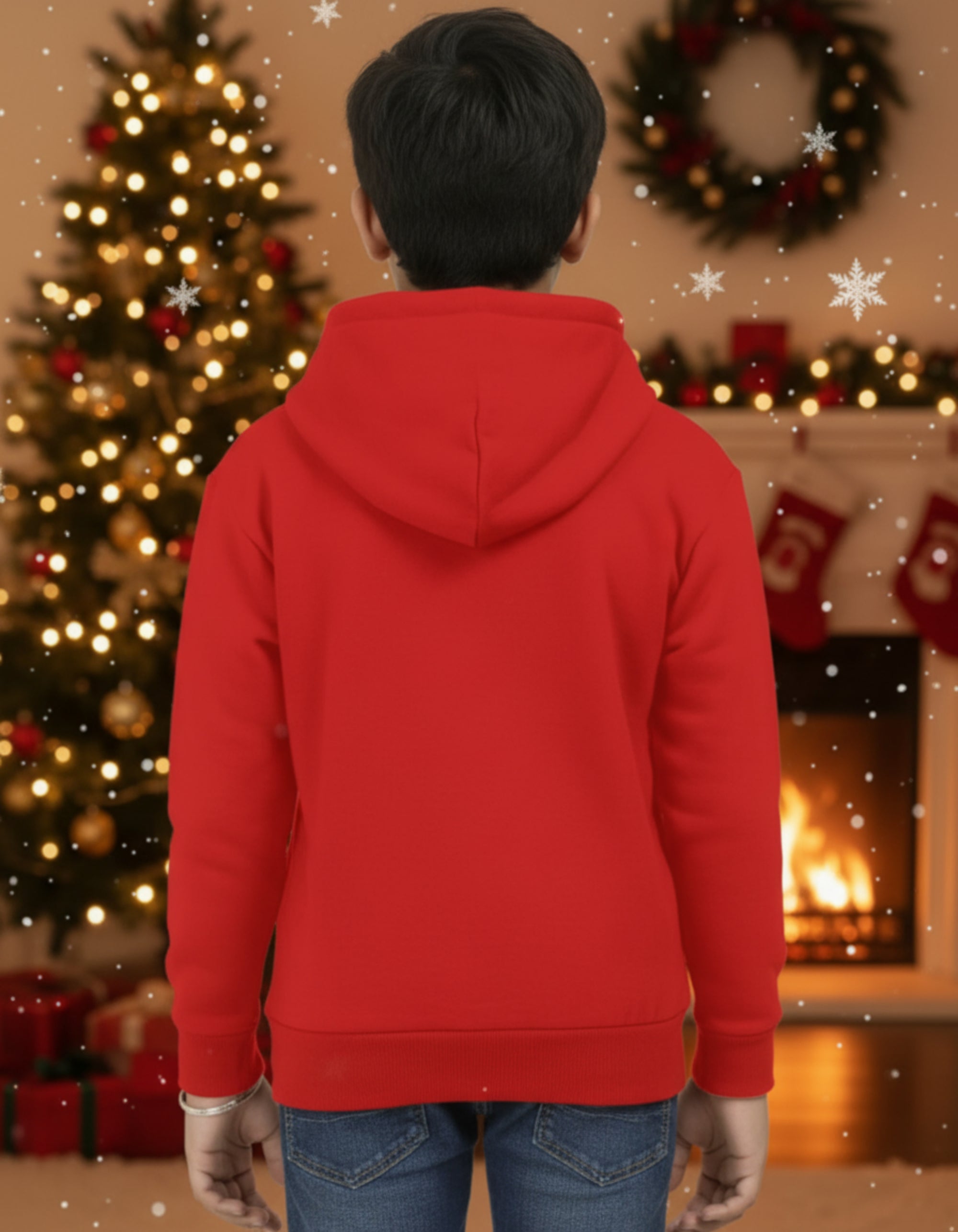 Santa's Deep Relaxation - Kids Unisex Red Hoodie