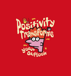 Positivity Transforms Your Outlook - Doodle - Round Neck Half Sleeve T-Shirt - Men