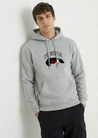 Eyes Never Lie - Unisex Gray Melange Cozy Hoodie