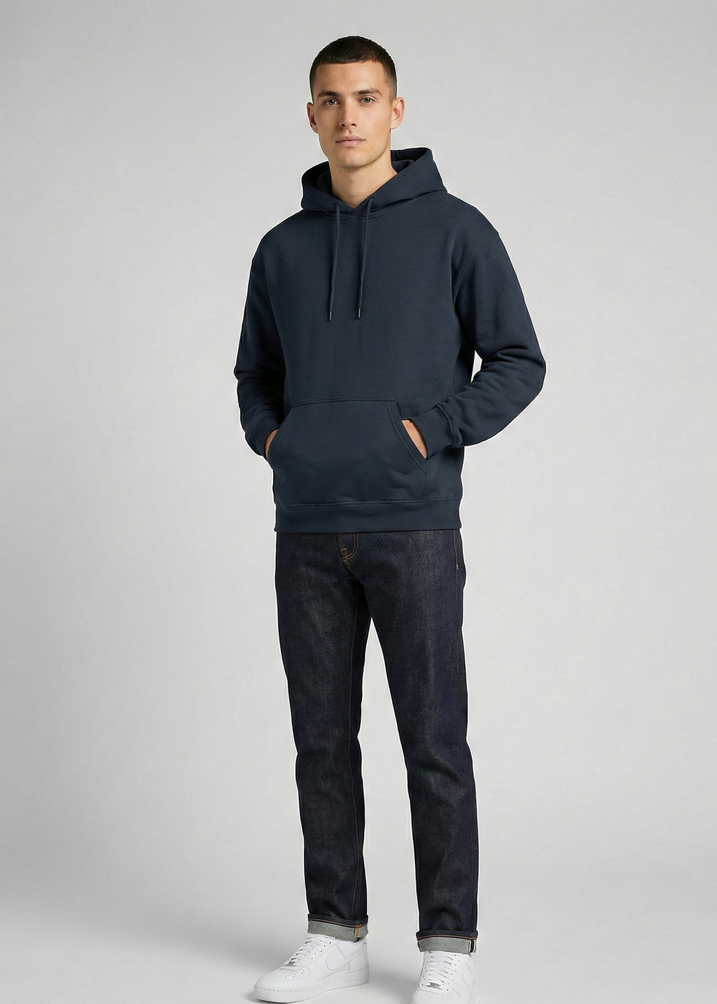 Unisex Navy Blue Cozy Hoodie