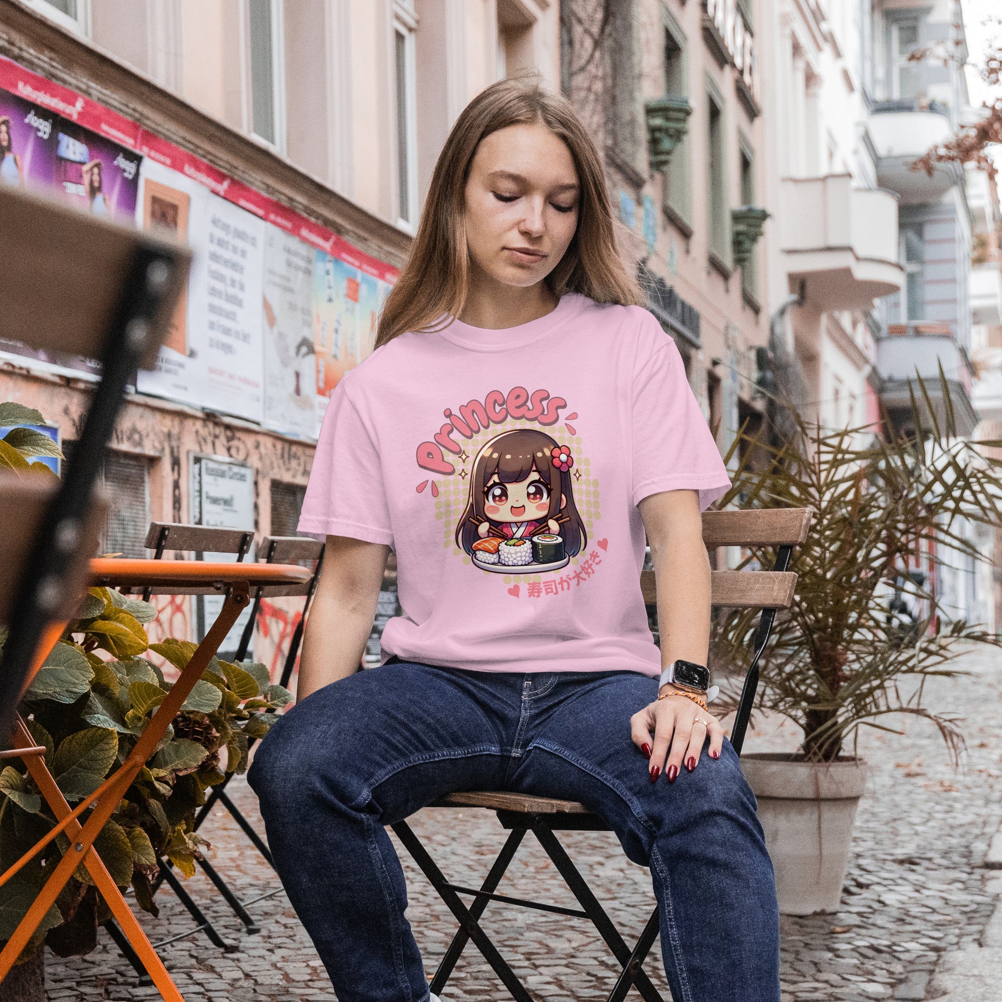 Cute Princess - Anime Graphic Women's Light Pink T-Shirt