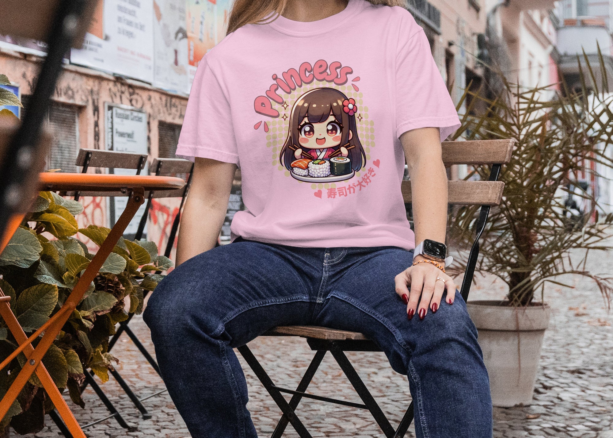 Cute Princess - Anime Graphic Women's Light Pink T-Shirt
