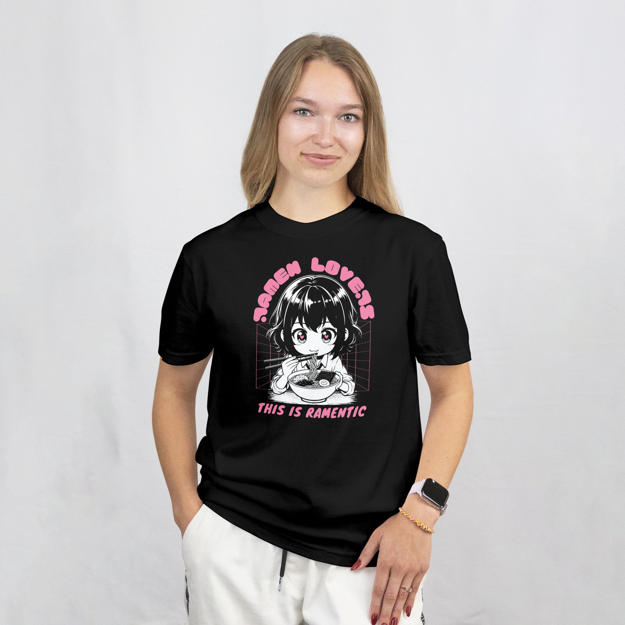 Ramen Lover - Anime Graphic Women's Black T-Shirt
