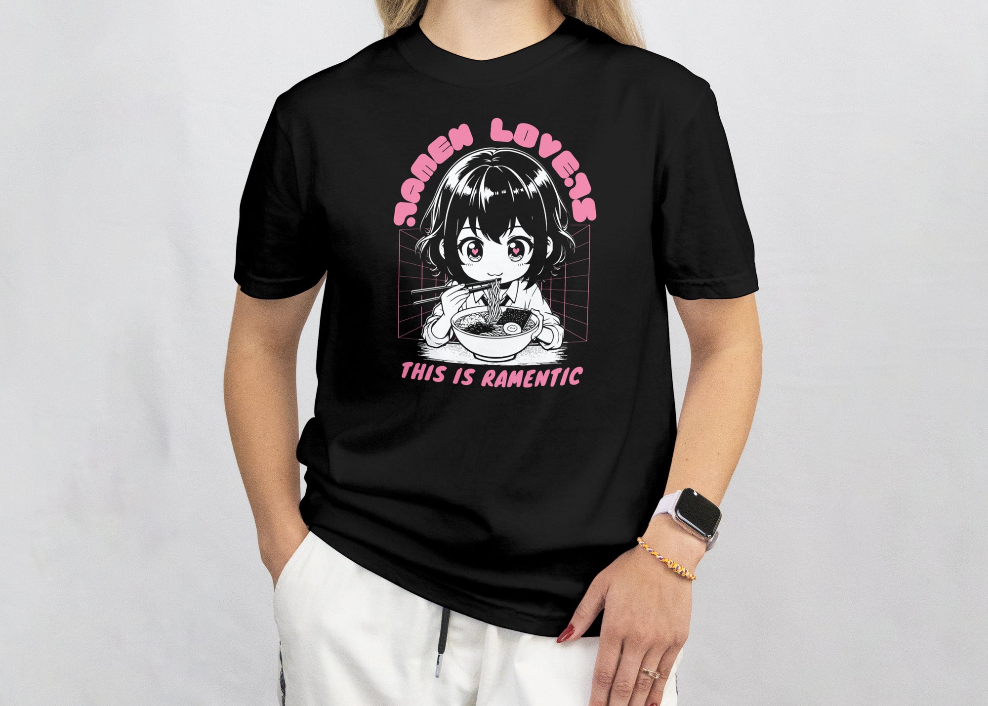 Ramen Lover - Anime Graphic Women's Black T-Shirt