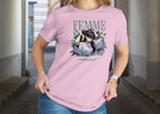 Femme Fatale - Anime Graphic Women's Light Pink T-Shirt