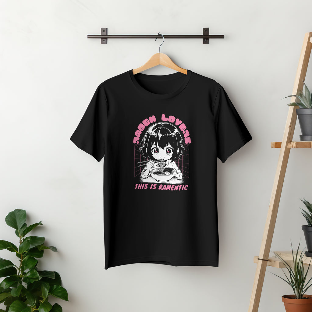 Ramen Lover - Anime Graphic Women's Black T-Shirt