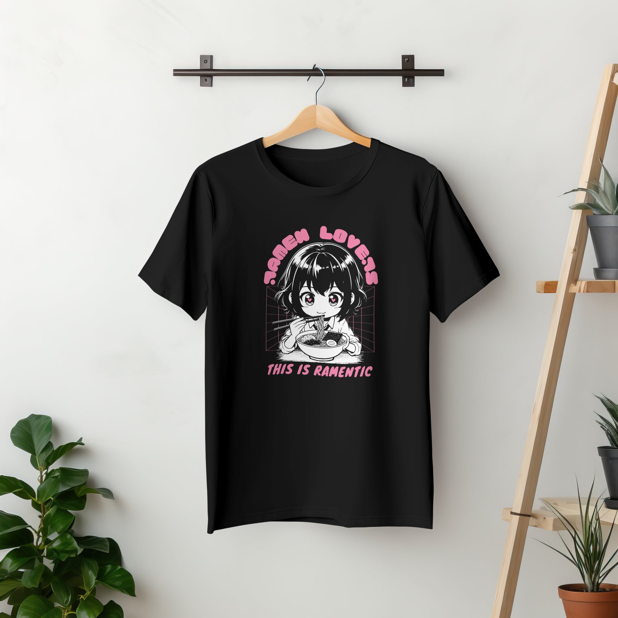 Ramen Lover - Anime Graphic Women's Black T-Shirt