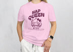 Nap Queen - Anime Graphic Women's Light Pink T-Shirt