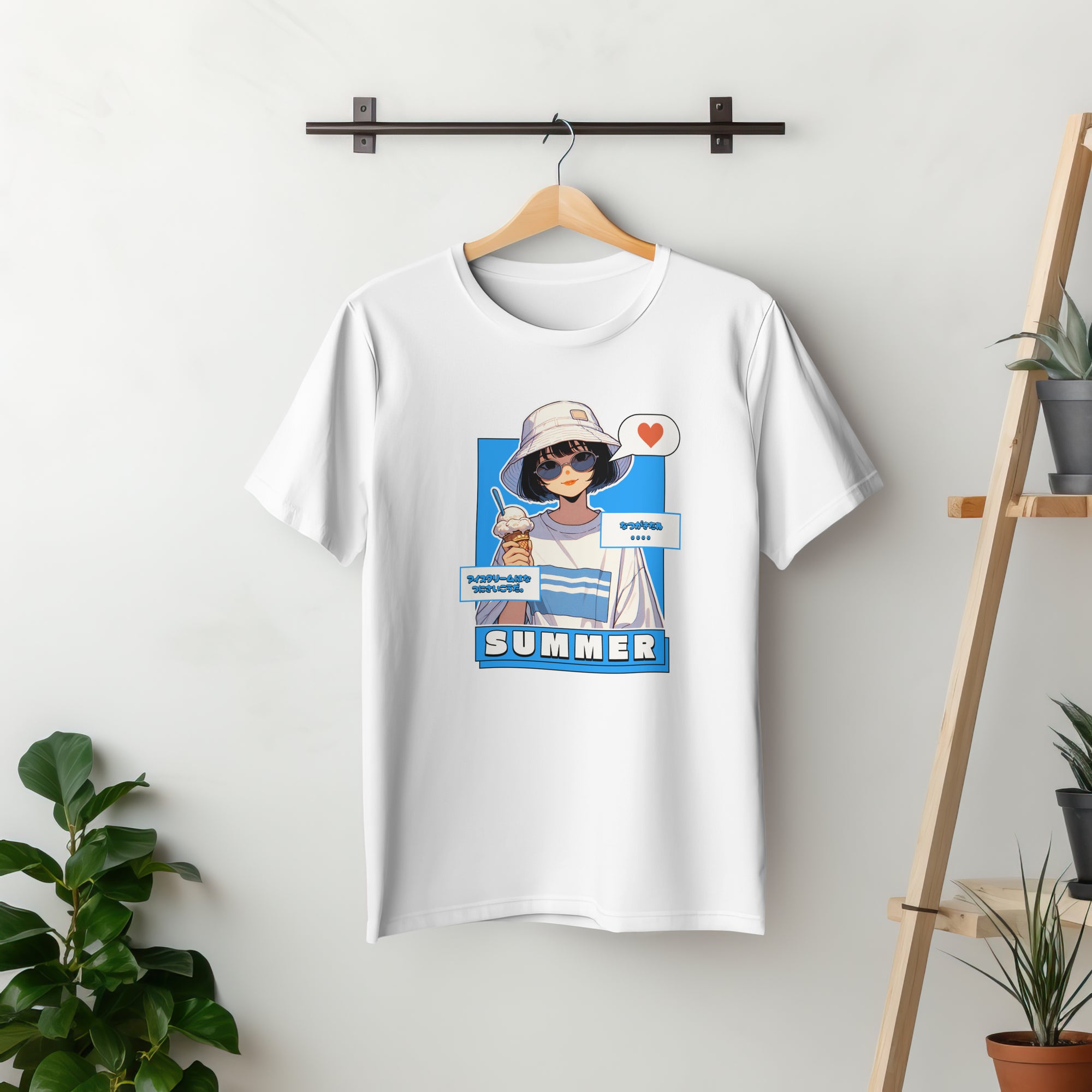 It's Summer - Anime Graphic Women's White T-Shirt