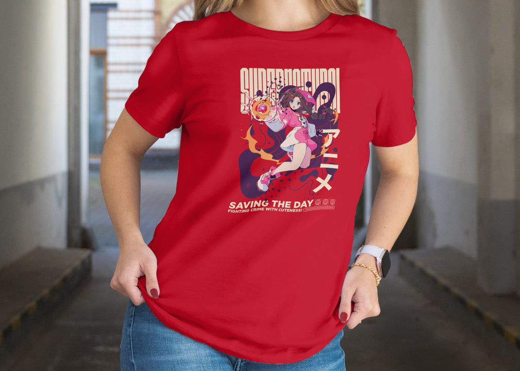 Supernatural - Anime Graphic Women's Red T-Shirt