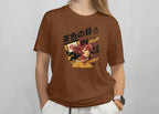 Brown Eyes In Your Smile - Anime Graphic Women's Coffee Brown T-Shirt