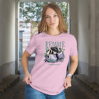 Femme Fatale - Anime Graphic Women's Light Pink T-Shirt