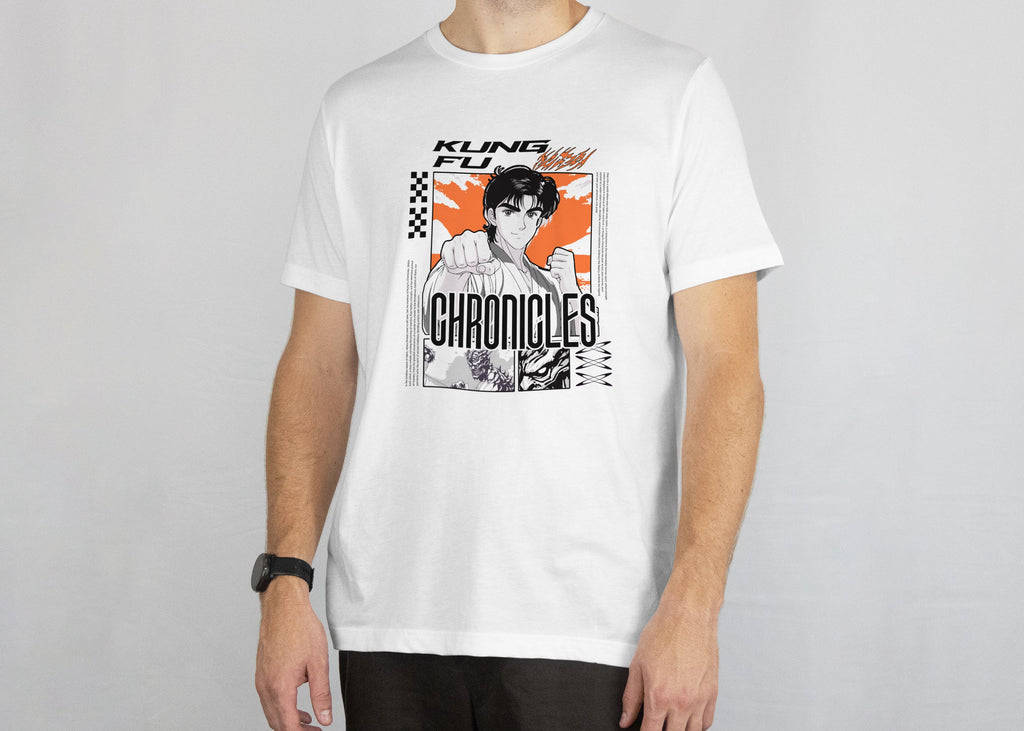 Kungfu Man - Chronicles - Anime Graphic Men's White T-Shirt
