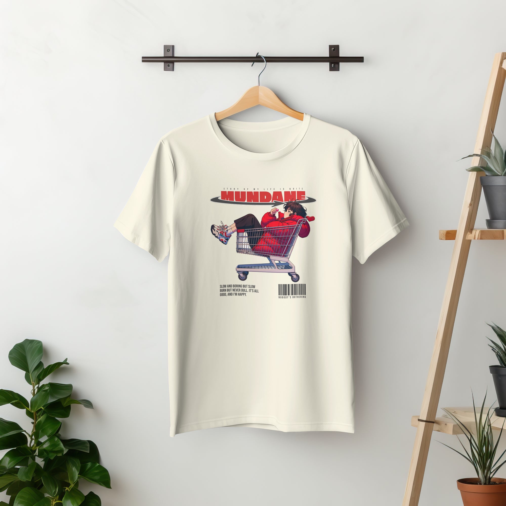 Mundane - Anime Graphic Men's Off White T-Shirt