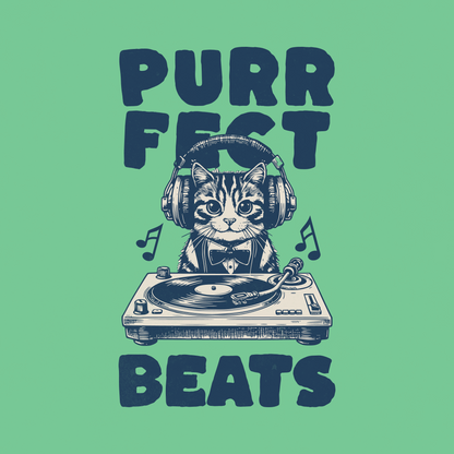 Purrfect Beats - Tapestry - Wall Hanging