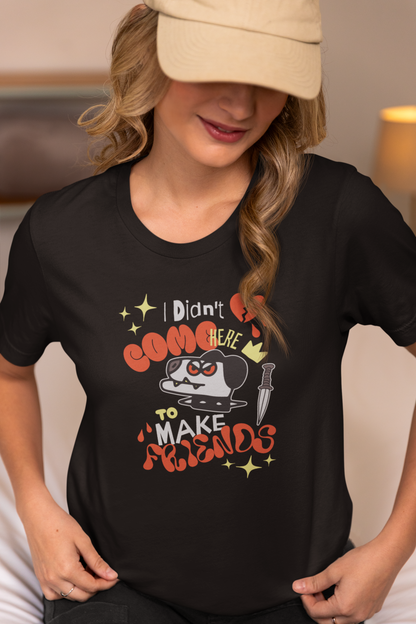 Friendly One - Doodle - Round Neck Half Sleeve T-Shirt - Women