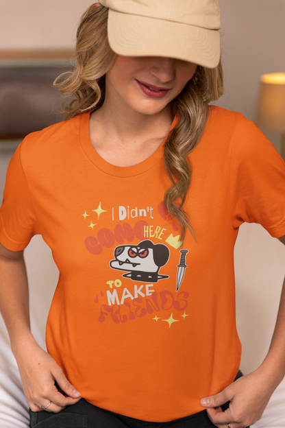 Friendly One - Doodle - Round Neck Half Sleeve T-Shirt - Women