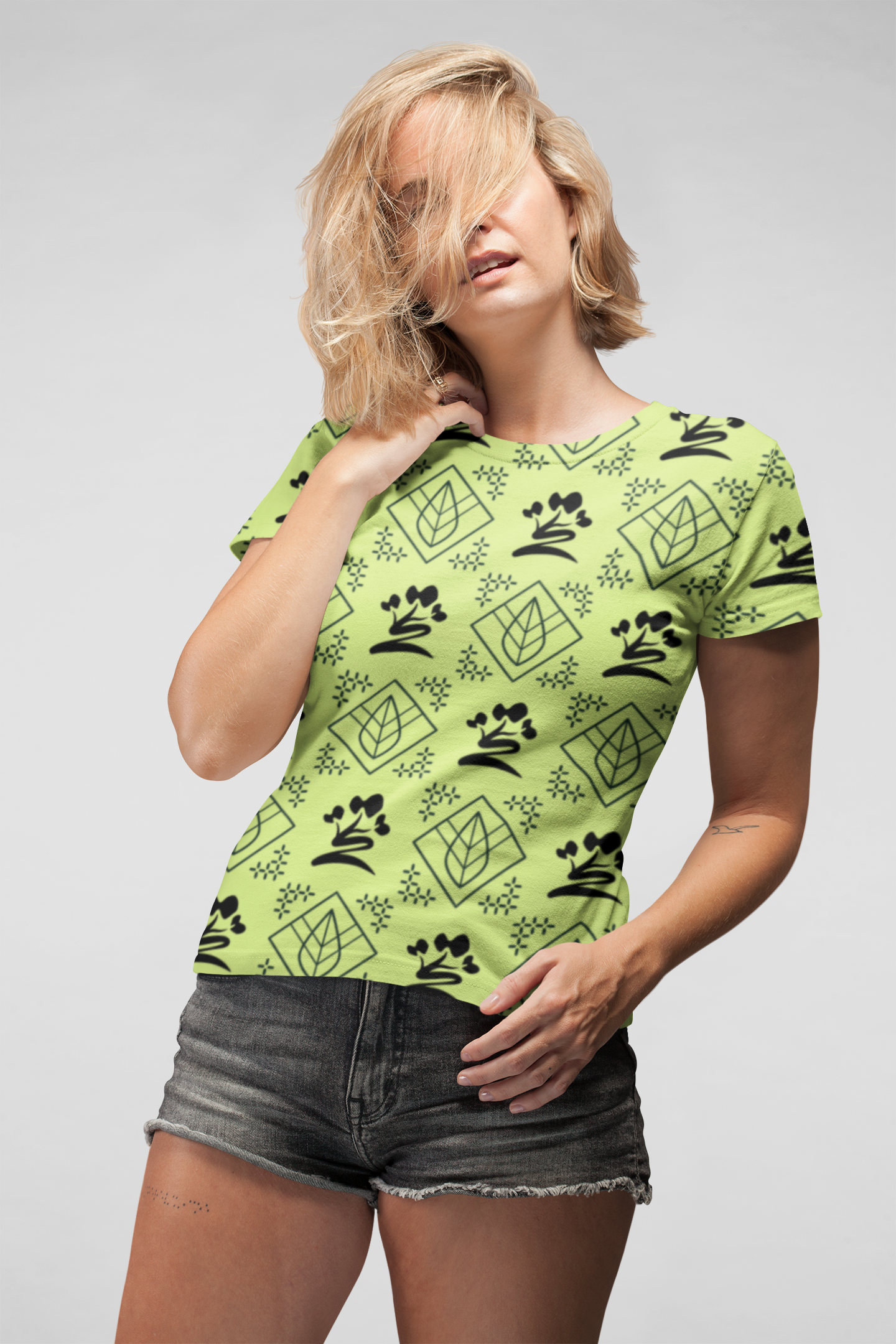 Botanical Leaves - All Over Printed Half Sleeve T-Shirt - Unisex