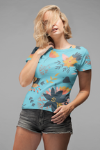 Flower Blossom - All Over Printed Half Sleeve T-Shirt - Unisex