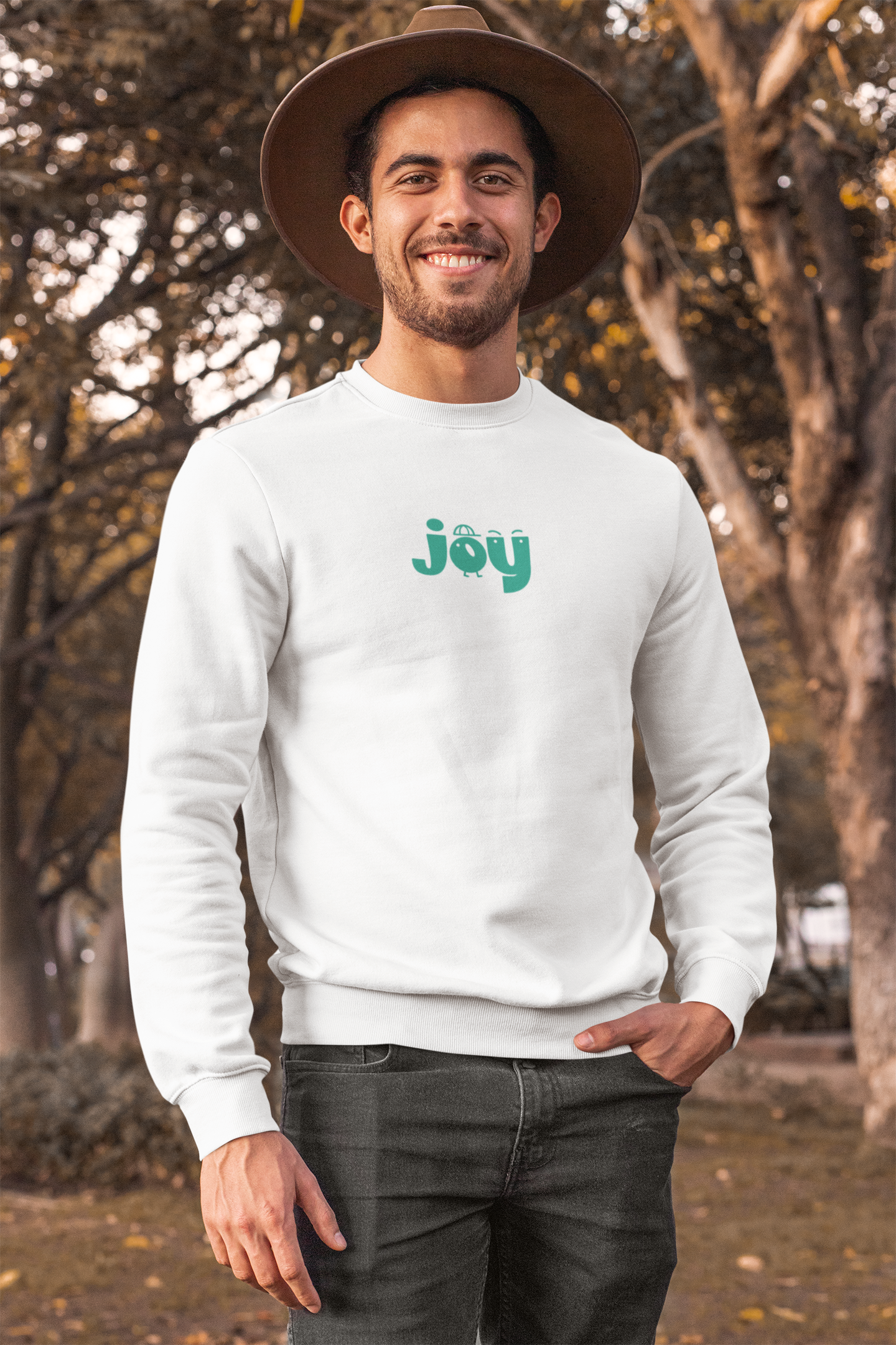 Joy - Round Neck Sweatshirt - Trio Vibes - Men